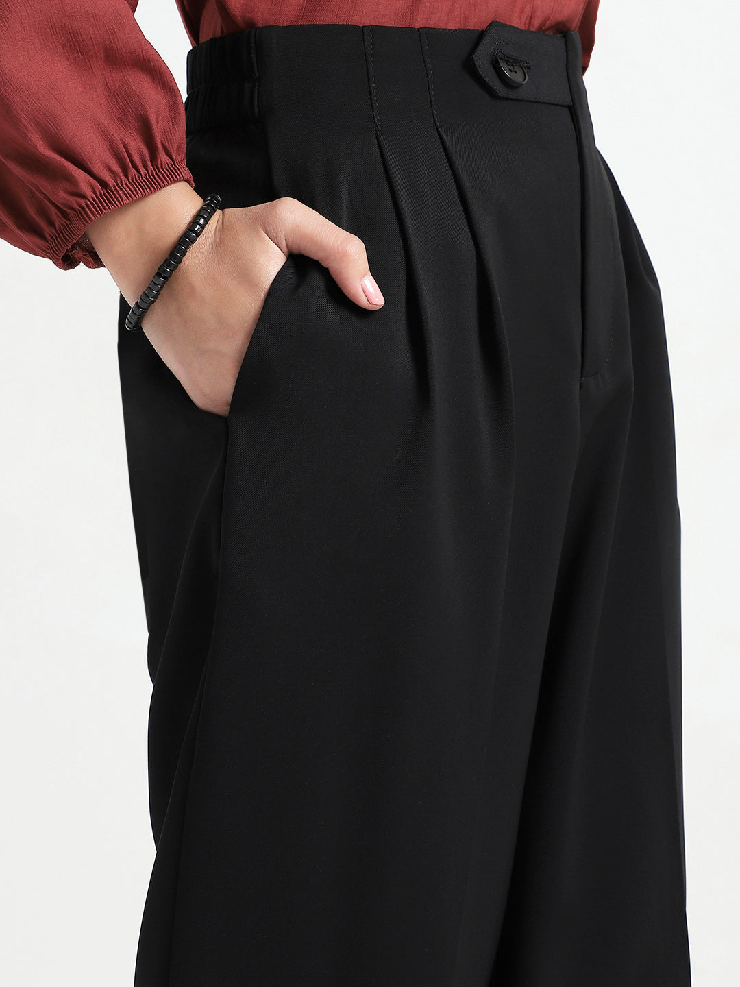 Korean High Rise Pleated Trouser