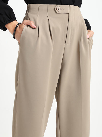 Korean High Rise Pleated Trouser