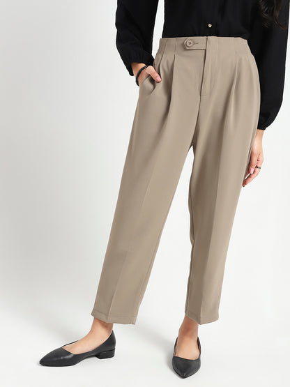 Korean High Rise Pleated Trouser
