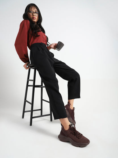 Korean High Rise Pleated Trouser