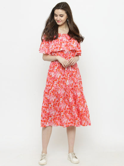 Knee long Off shoulder dress