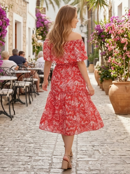 Viscose Summer Midi Dress