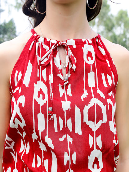 Premium Viscose printed playsuit