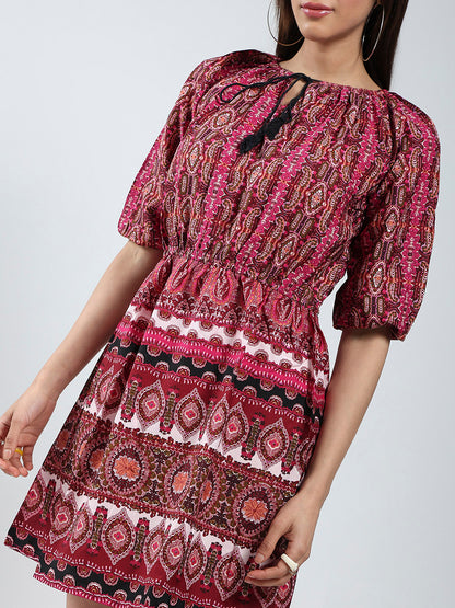 Printed Tailored Dress