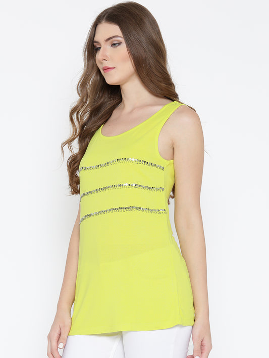 Embellished Sleeveless Top