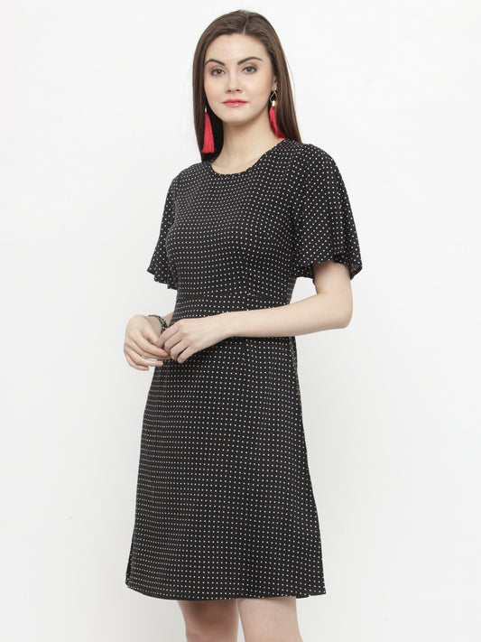 Black   A-line Dress
