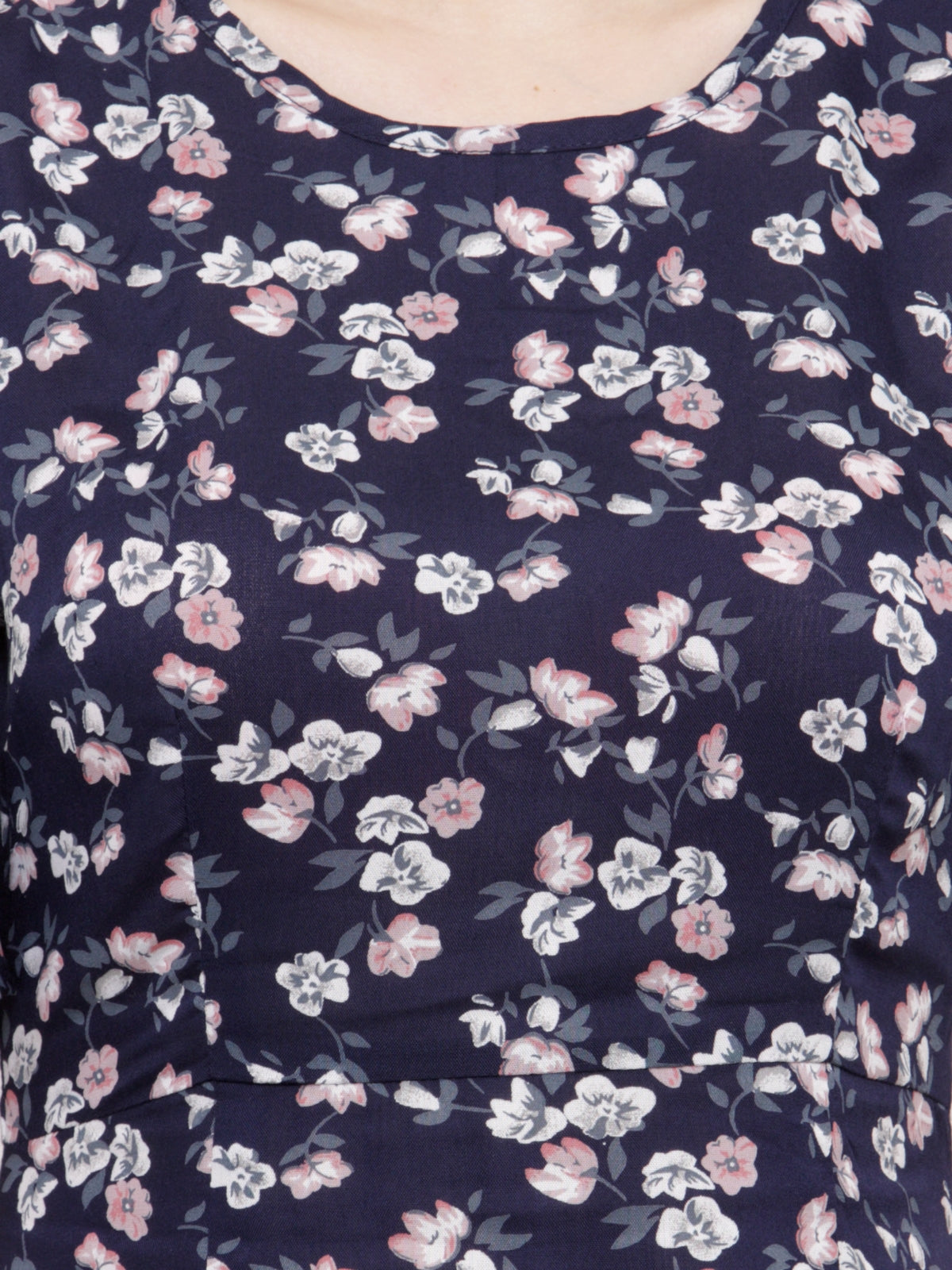 Fleared sleeves A-line dress