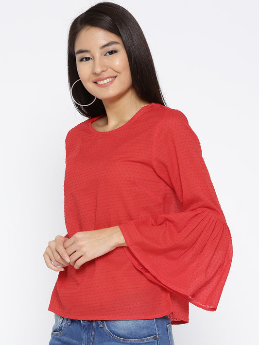 Flutter sleeve top