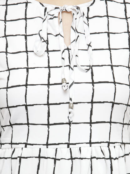 A-line puff sleeve Dress