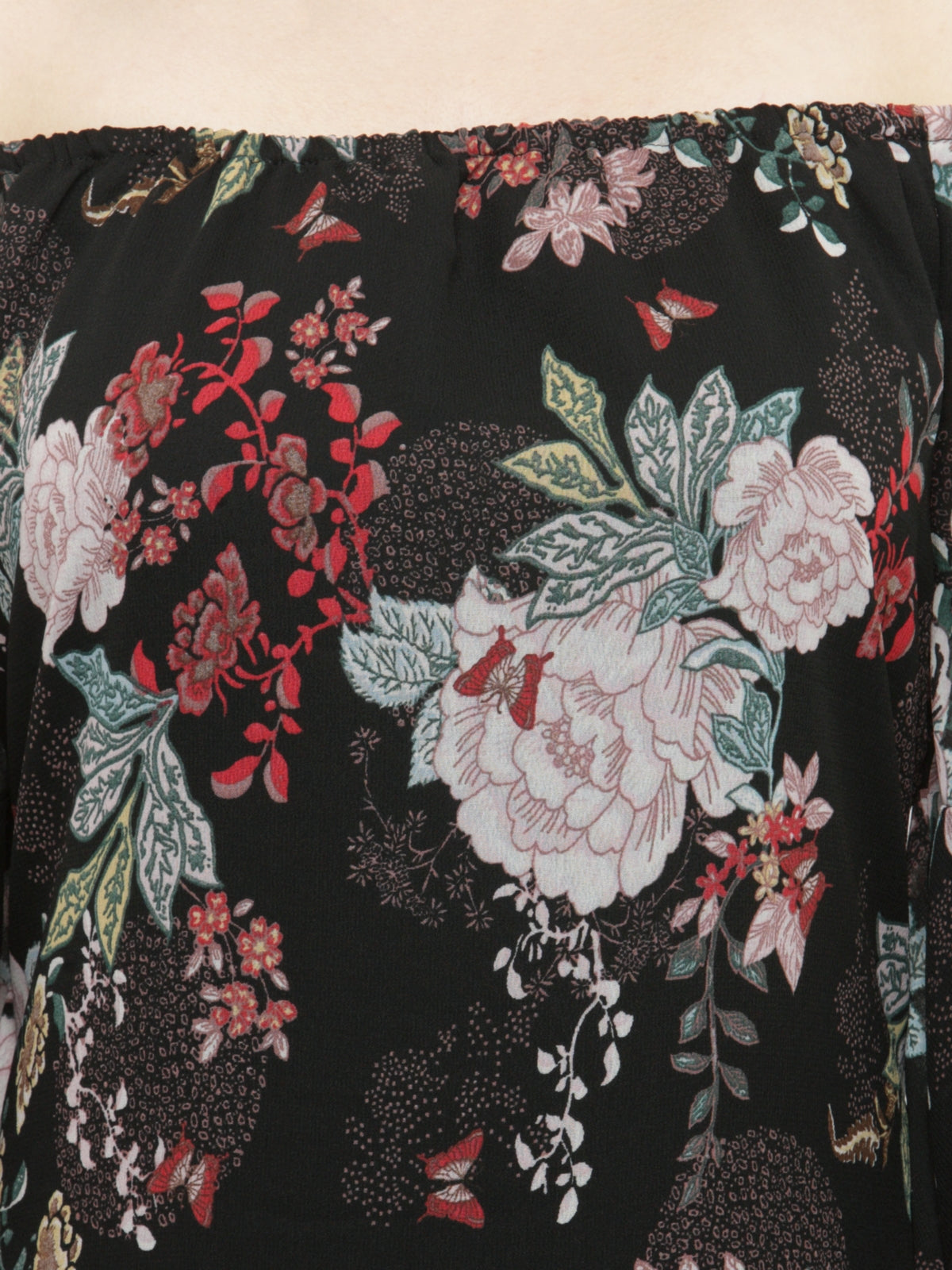 Floral print A-line dress