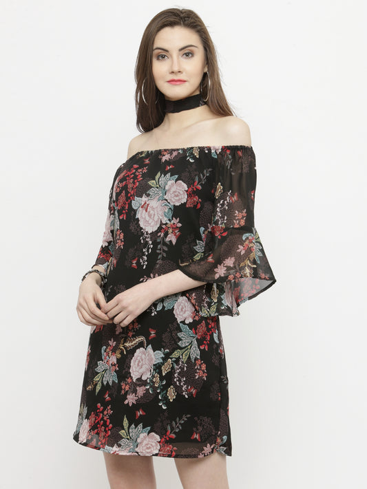 Off-Shoulder A-Line Dress