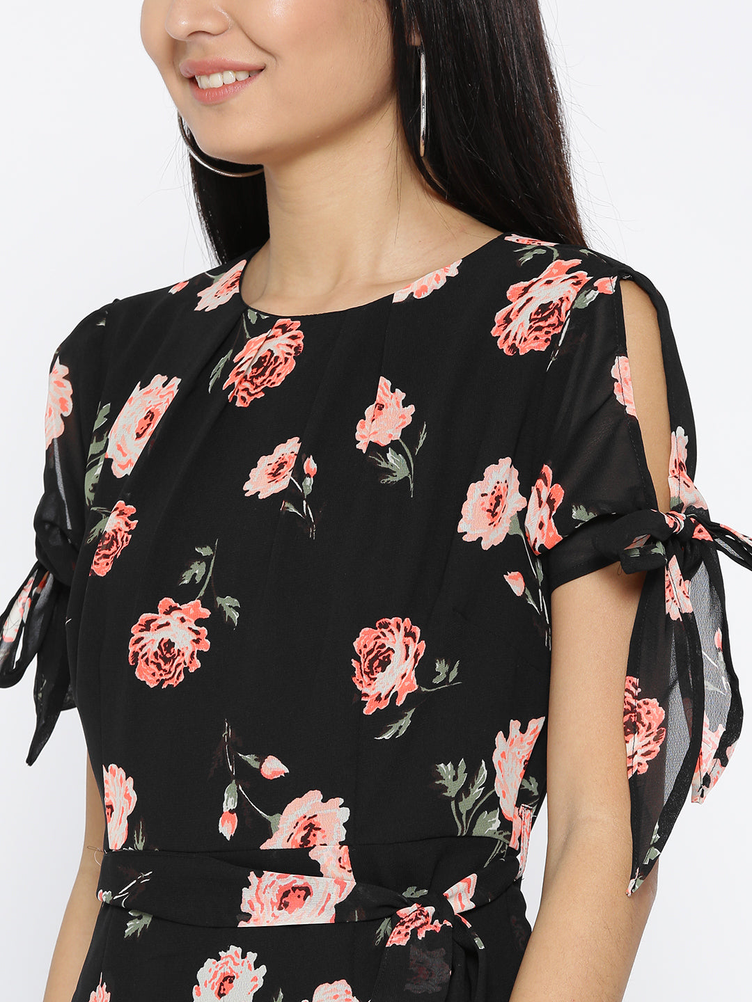 Flutter sleeve shift dress