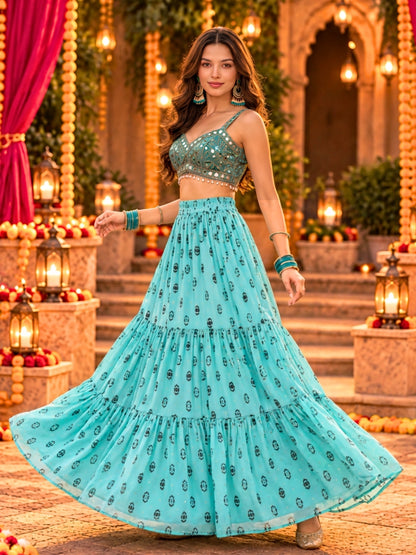 Cotton Garba & Dandiya Skirt