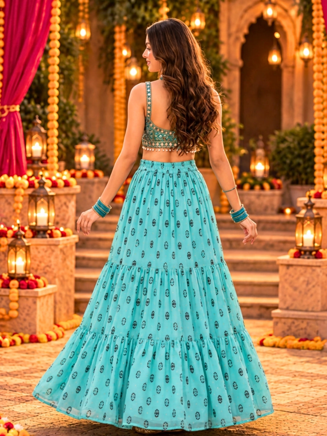 Cotton Garba & Dandiya Skirt