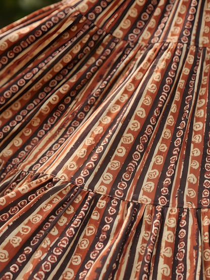 Multicolor Striped Long Skirt with White Crop Top  Stylish Party Wear Indo Western Outfit for Women