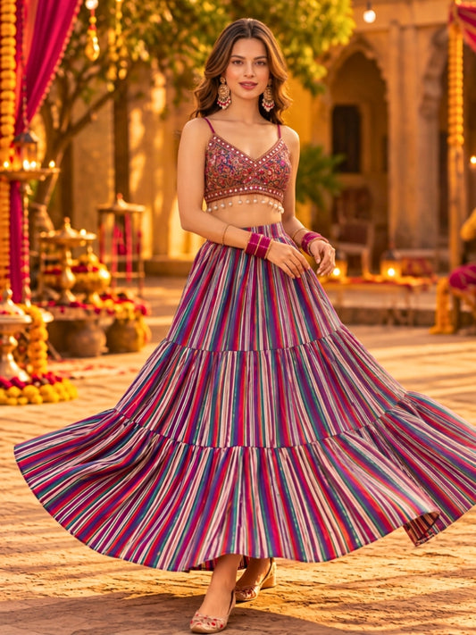 Cotton Garba & Dandiya Skirt