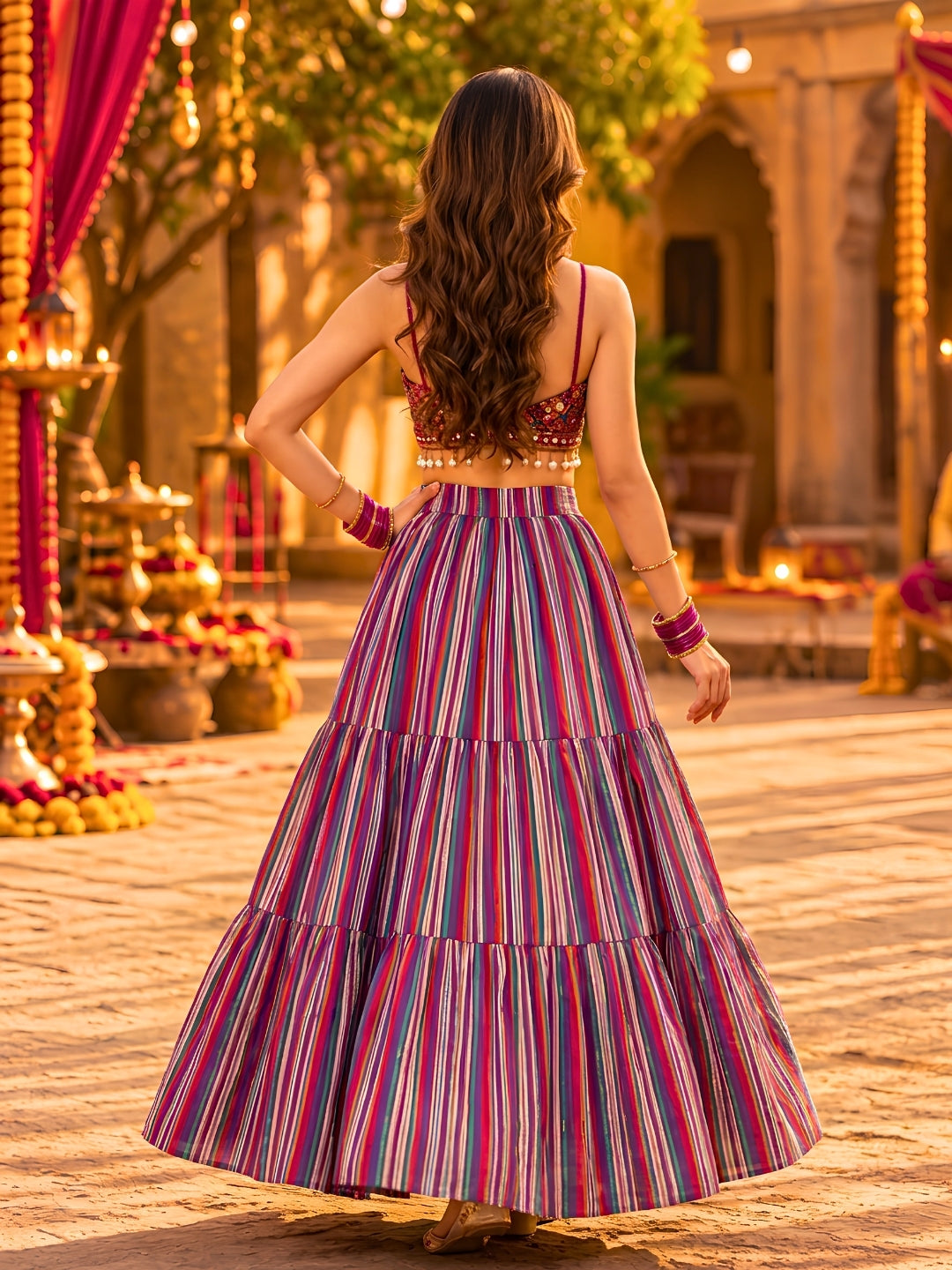Cotton Garba & Dandiya Skirt