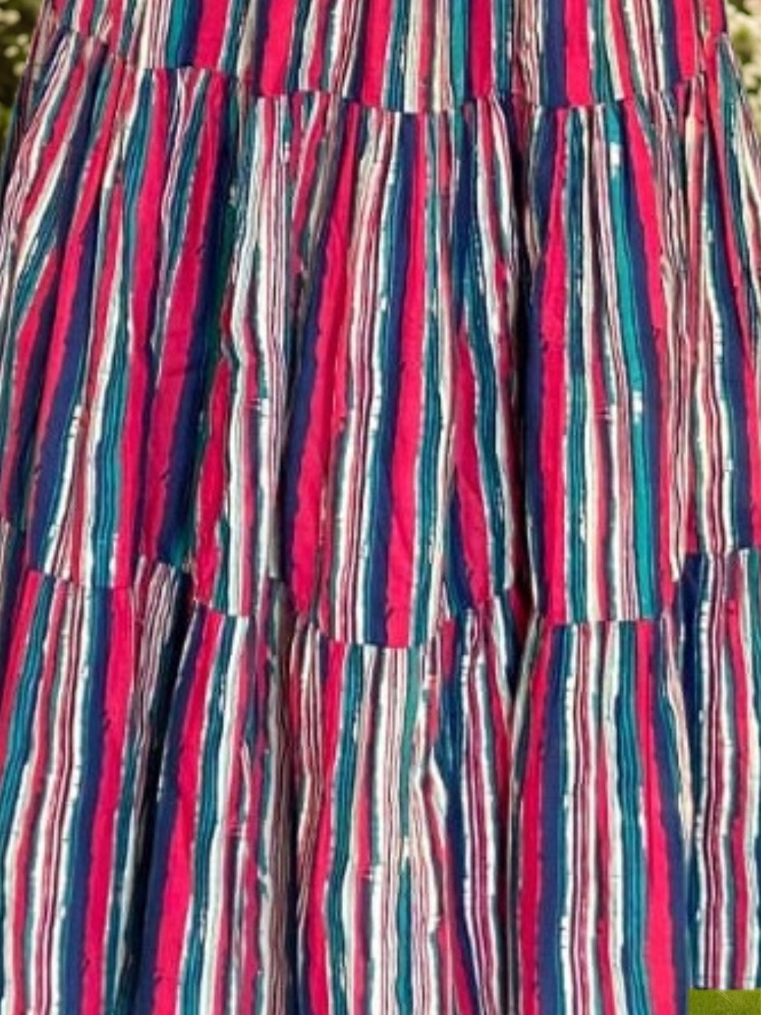 Pure Cotton Tiered Maxi Skirt