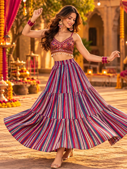 Cotton Garba & Dandiya Skirt