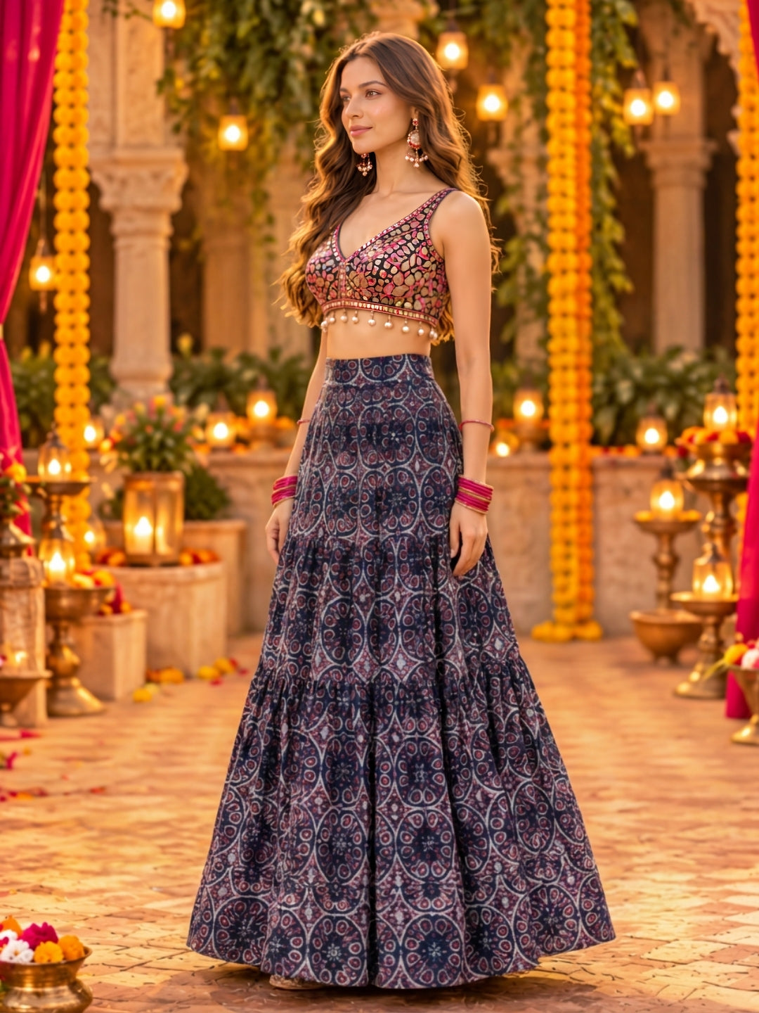 Cotton Garba & Dandiya Skirt