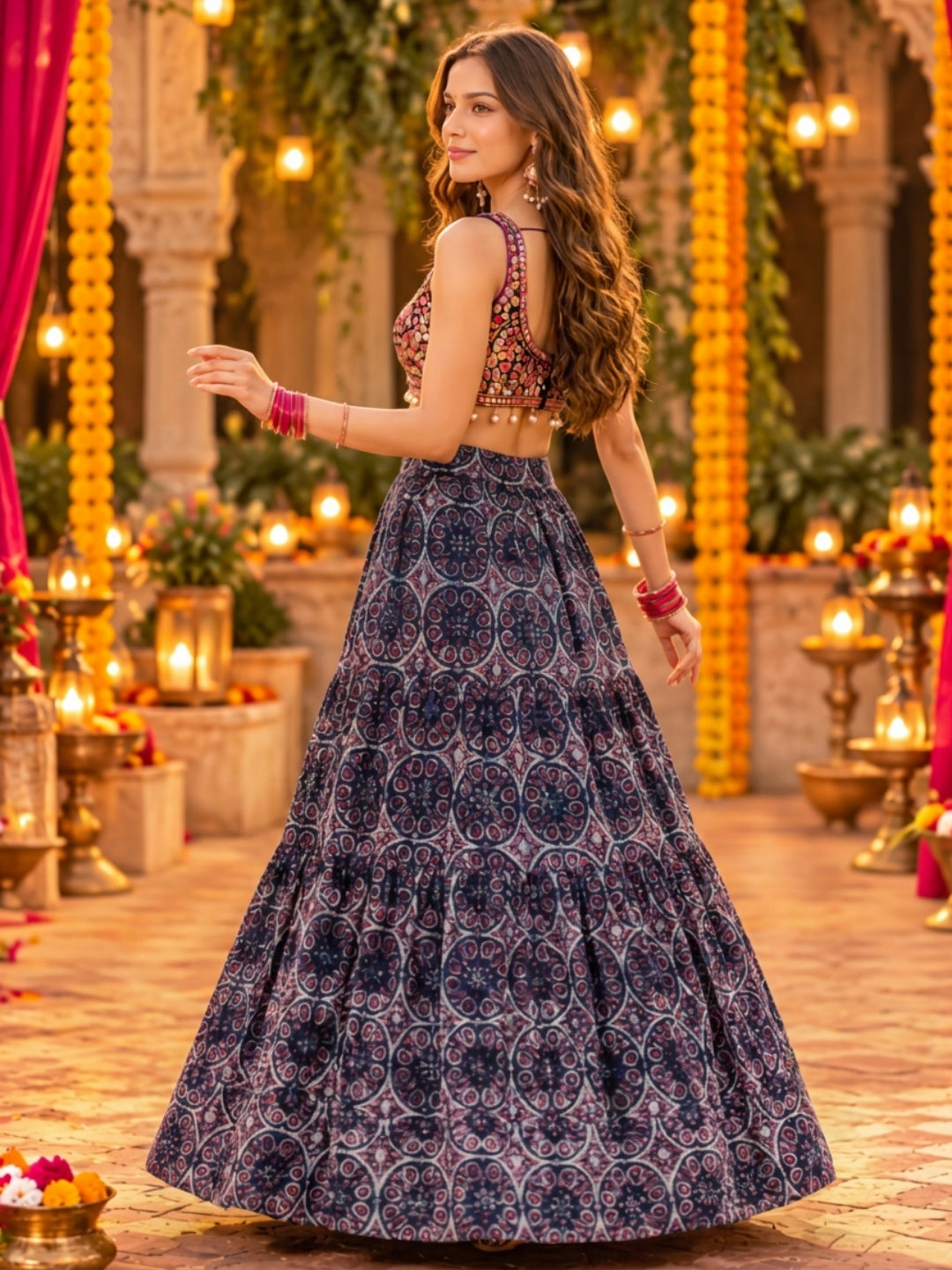 Cotton Garba & Dandiya Skirt