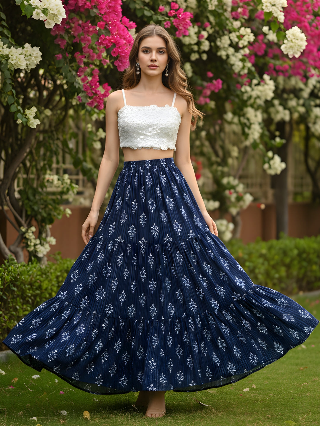 Sera Cotton Bohemian Maxi Party Skirts