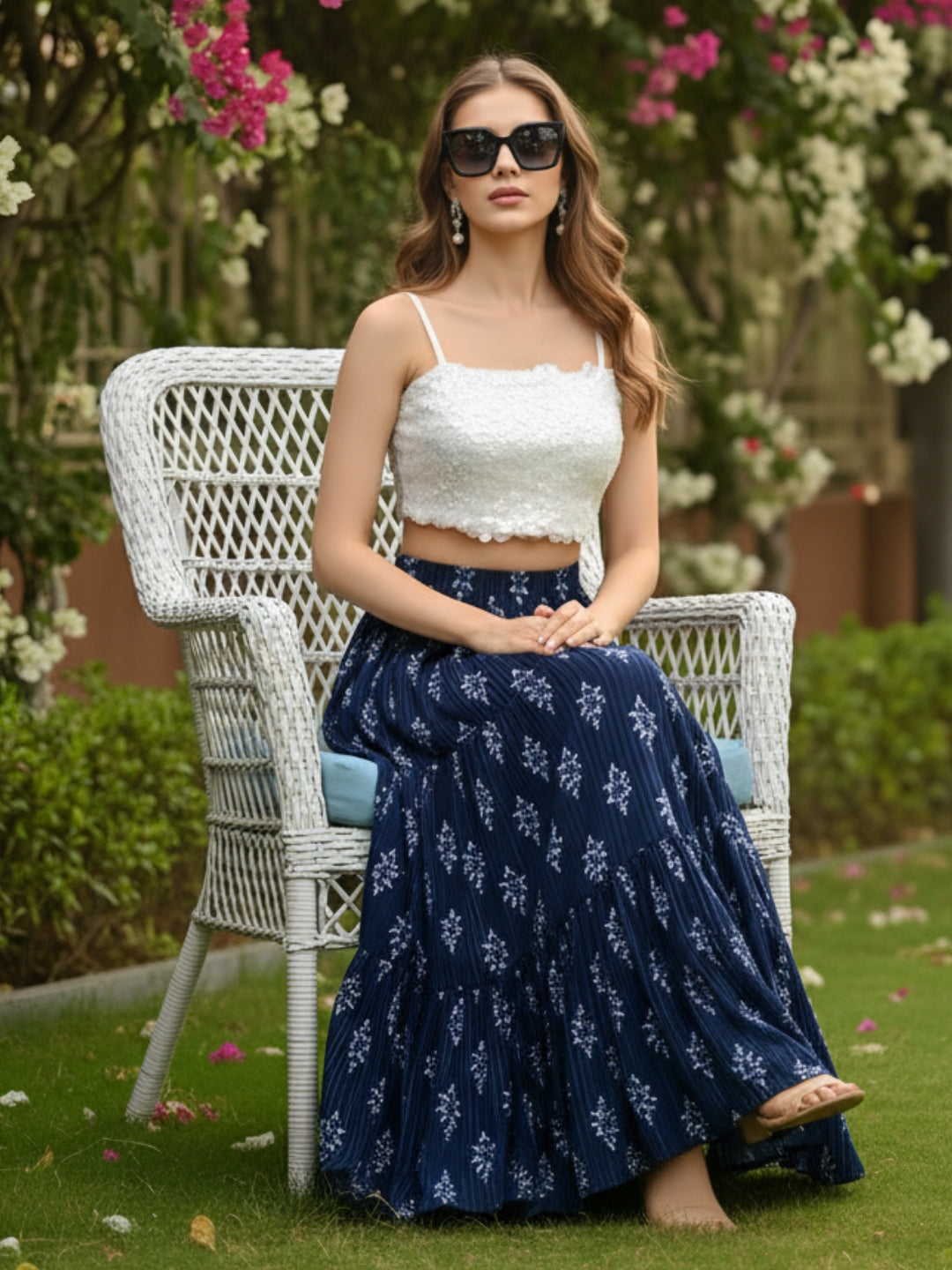 Sera Cotton Bohemian Maxi Party Skirts