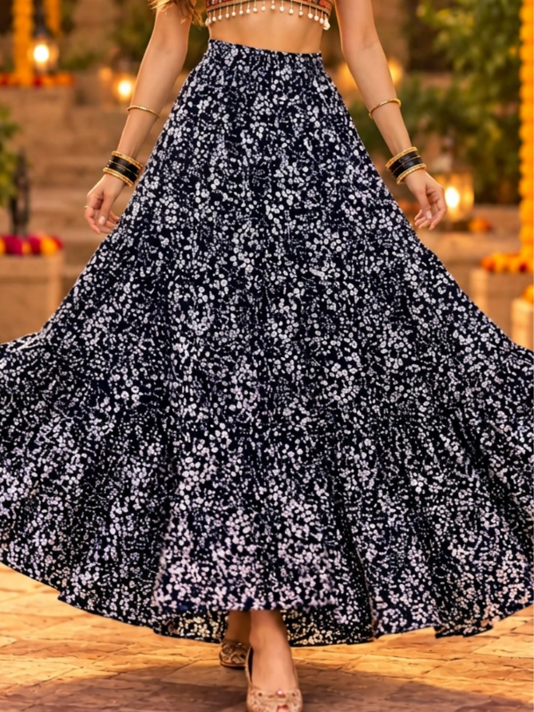 Cotton Garba & Dandiya Skirt