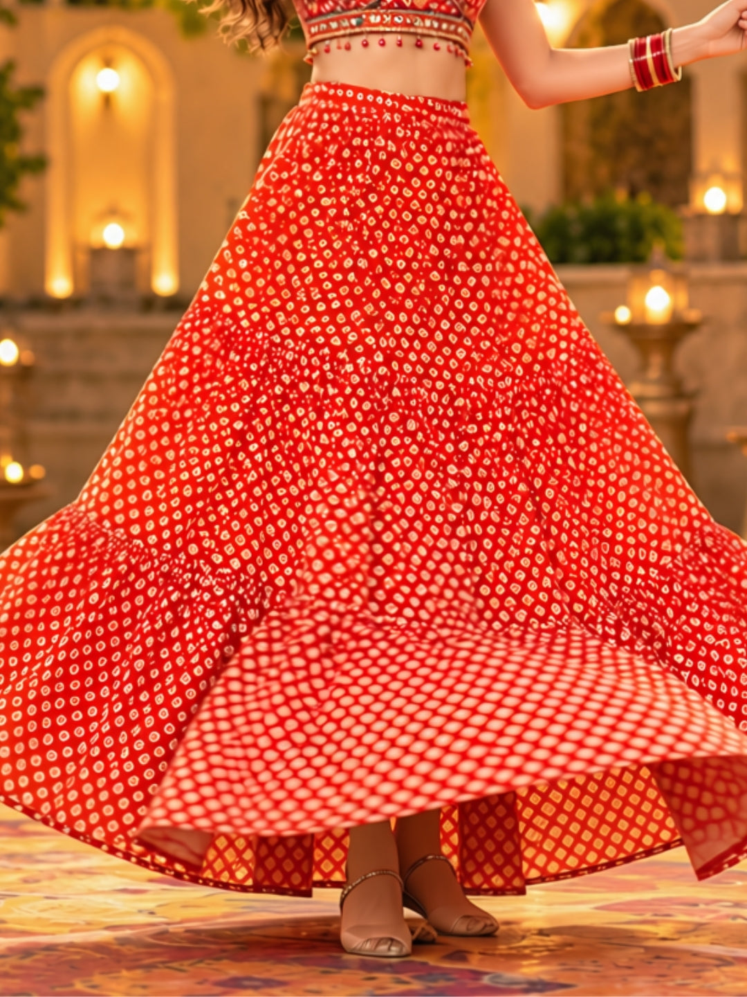 Cotton Garba & Dandiya Skirt