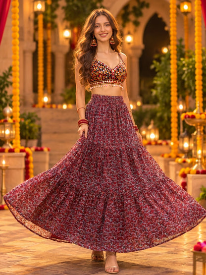 Cotton Garba & Dandiya Skirt
