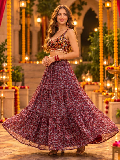 Cotton Garba & Dandiya Skirt