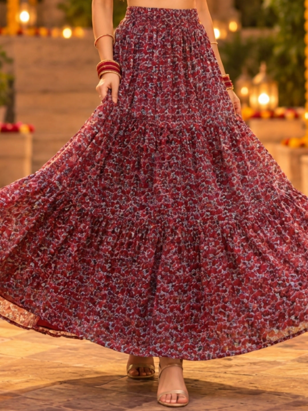Cotton Garba & Dandiya Skirt