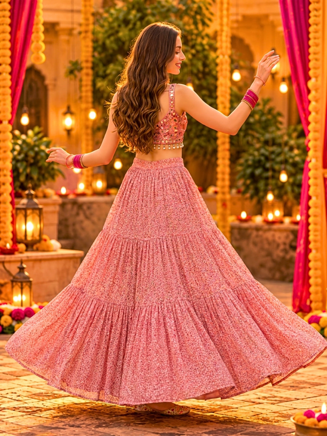 Cotton Garba & Dandiya Skirt