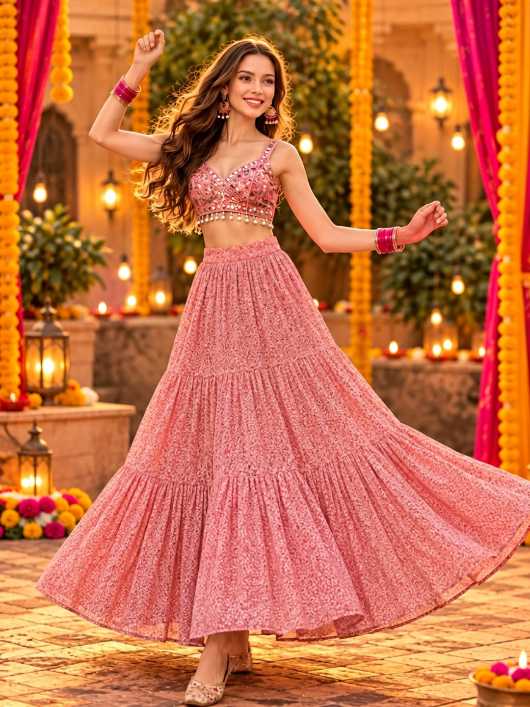 Cotton Garba & Dandiya Skirt