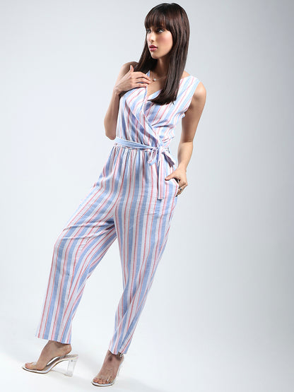 Linen Stripe Jumpsuit