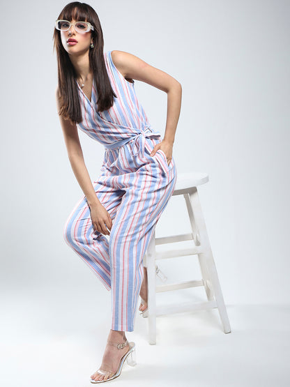 Linen Stripe Jumpsuit