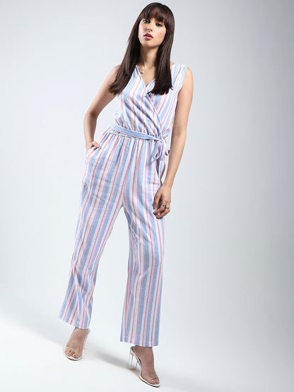 Linen Stripe Jumpsuit