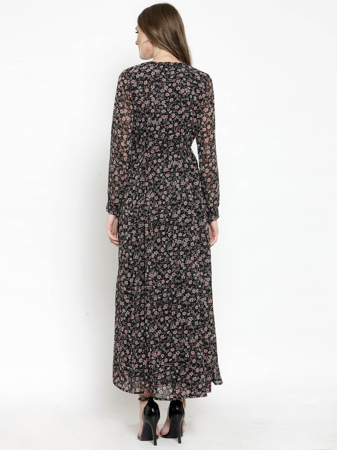 Wrap front Maxi dress