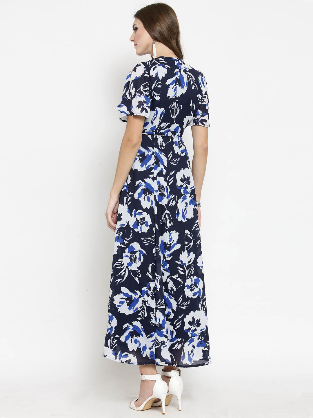 Wrap front Maxi dress