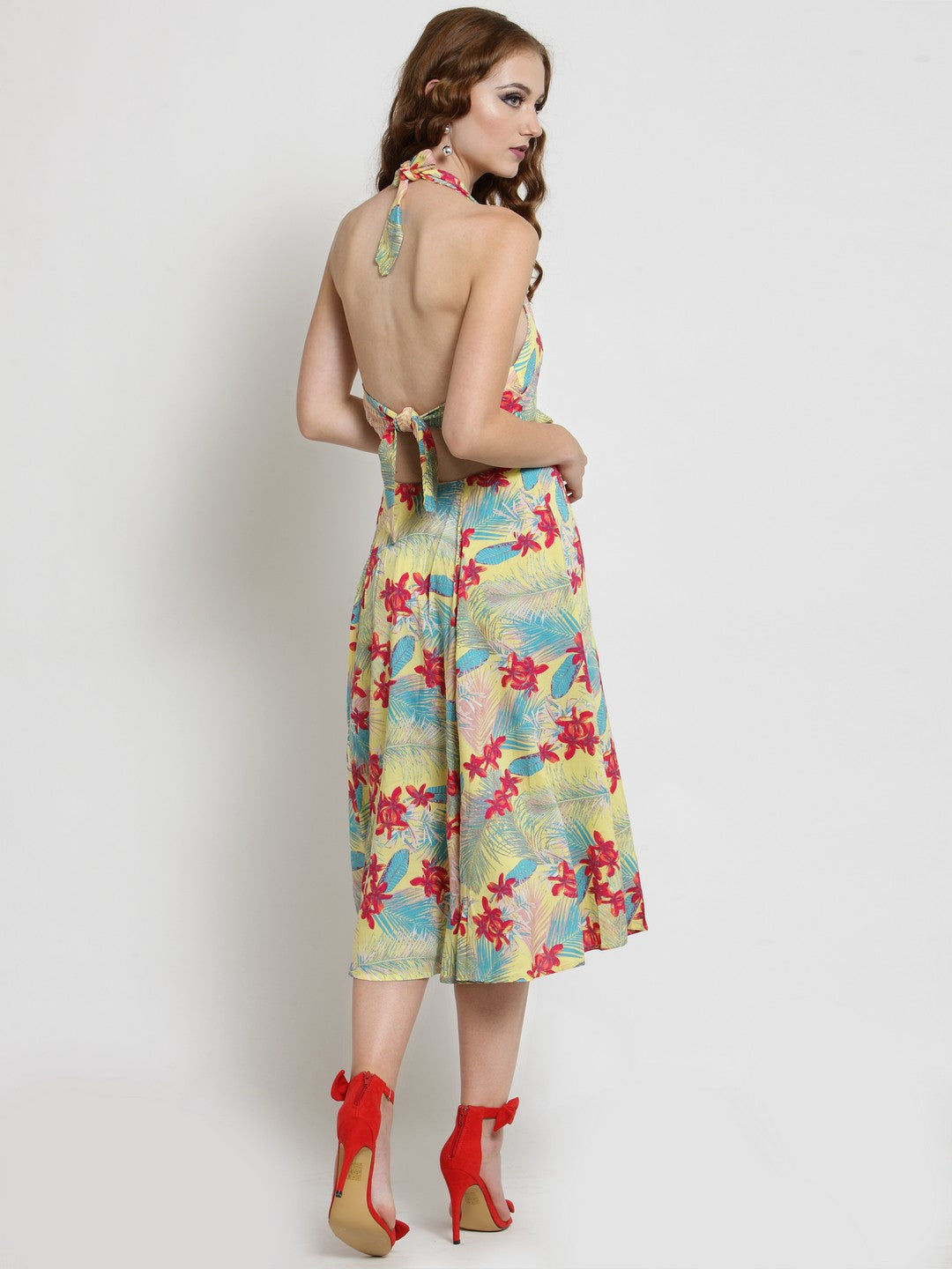 Floral halter neck Dress