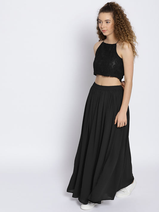 Tie up two pc dress set