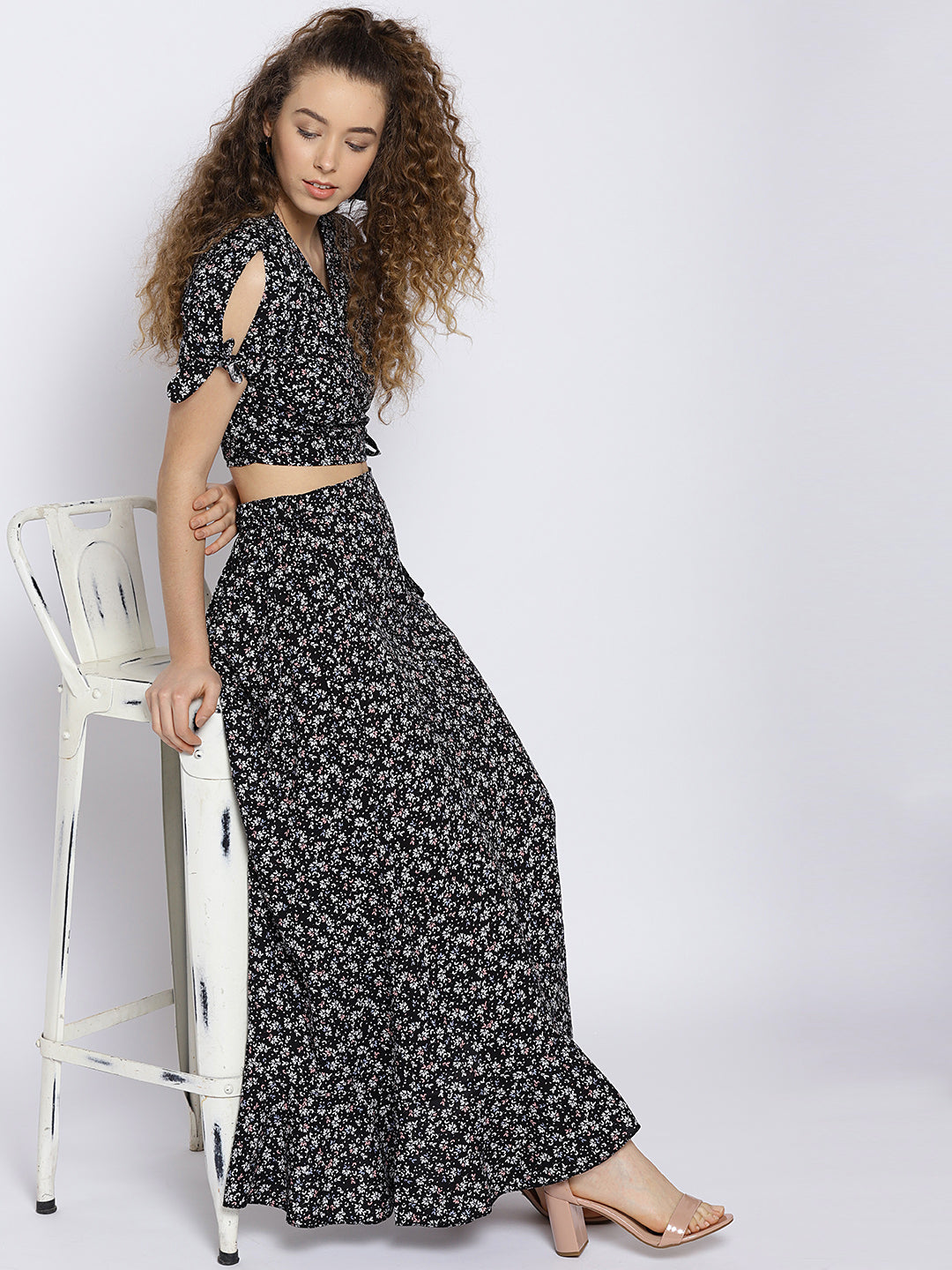 Black Polka Print Co-Set