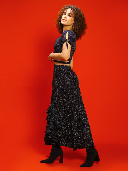 Black Polka Print Co-Set