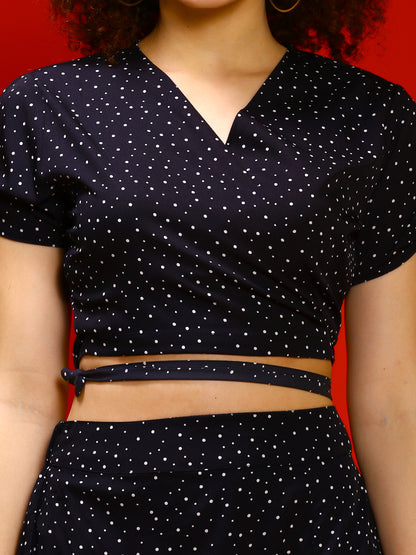 Black Polka Print Co-Set