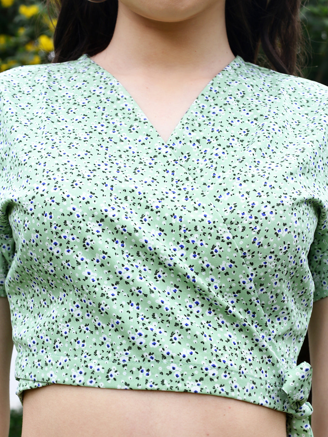 Mint Floral Long cord