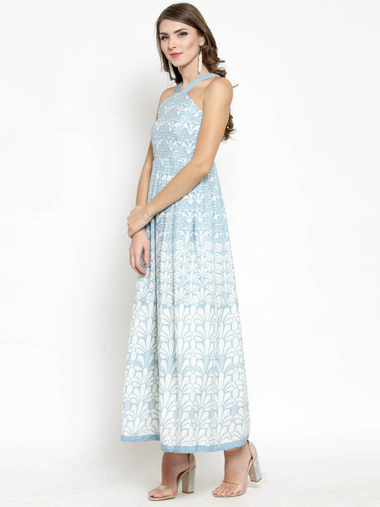 Long Pleated Maxi Dress