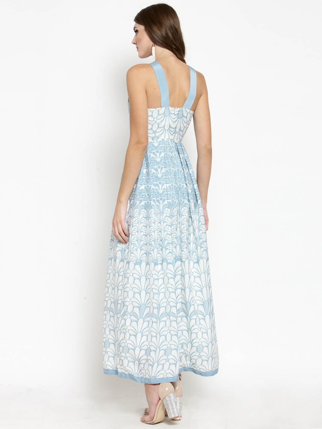 Long Pleated Maxi Dress