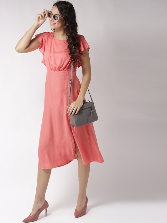 Sera Ruffle Sleeve Midi Dress