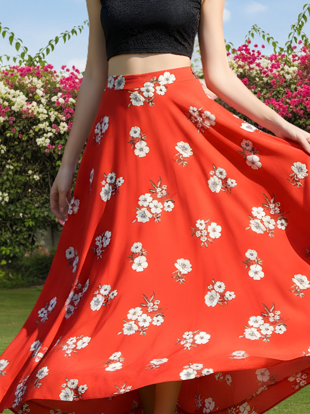 Stylish Red Floral Holi Cord-Set