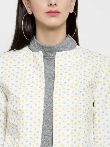 Floral front open Blazer